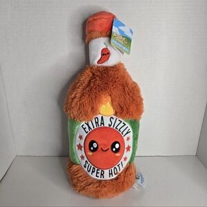 NWT Squishable Hot Sauce Comfort Food Mini 14" Plush Extra Sizzly Super Hot!